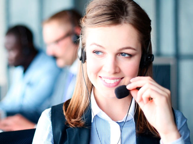 Kundenservice mit Headset